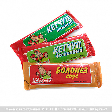 Кетчуп и соус в пакетах