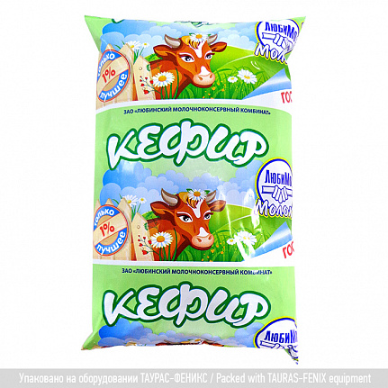 Кефир в пакете